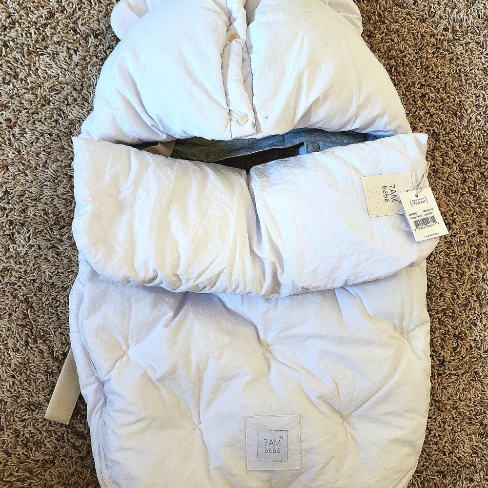 bebe Kids White Puffer Jacket
